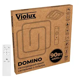 Світильник LED smart DOMINO+пульт квадрат 90W 3000-5000K IP20 Violux ( 220565 ) - мініатюра 6
