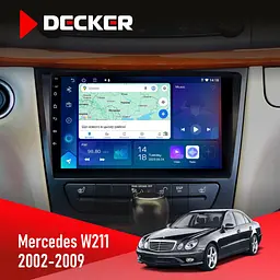Штатна магнітола Mercedes-Benz E-Class (W211) 2002-2009 AMP Decker D9-007 4x64 DSP 360 4G Decker (НФ-00003721)