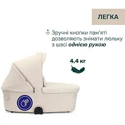 Коляска Chicco Bellagio 2 в 1 молочна (87136.50.01) - мініатюра 4