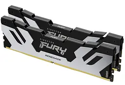 Модуль пам'яті Kingston Fury DDR5 64GB (2x32) 6400MHz Renegade Silver XMP (KF564C32RSK2-64)