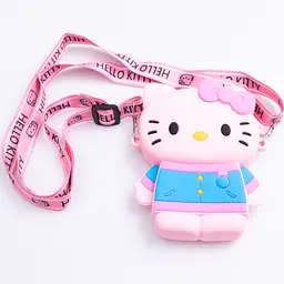 Дитяча сумочка Hello Kitty силіконова на блискавці 13*10*3 см, рожевий Yiwu HP-55-1P