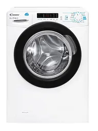 Прально-сушильна машина Candy CSWS43642DB/2-07, 6кг (4кг), 1300, A, Пара, 47см, Дисплей, Люк чорний, Білий (CSWS43642DB/2-07)