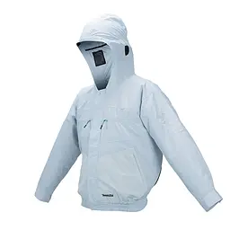 Куртка з капюшоном акумуляторна з вентиляцією Makita DFJ211ZXL (LXT, CXT, без акумуляторів та зарядного пристрою)