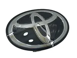 Емблема під склом Toyota Чорна 190 х 130 мм (на кліпсах)