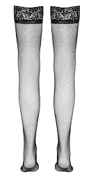 Панчохи Cottelli Legwear Hold-up Net, 5 (чорний) - мініатюра 6
