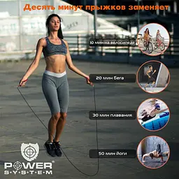 Швидкісна скакалка (PS-4064) Power system 2,8 м fit0007376 - мініатюра 6