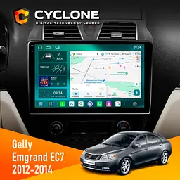 Штатна магнітола Gelly Emgrand EC7 2012-2014 Cyclone C10-013 4x64 DSP 4G Cyclone (НФ-00005626)