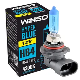 Галогенова лампа Winso HB4 12V 55W P22d HYPER BLUE 4200K(712610)