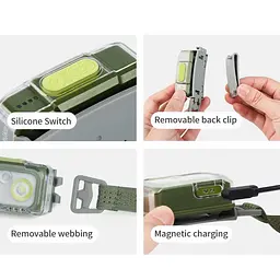Ліхтар налобний Naturehike CNK2550ZM011 (Зелений) - мініатюра 2