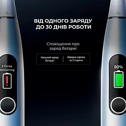 Електрична зубна щітка Oclean X Pro Digital Set Electric Toothbrush Glamour Silver - мініатюра 6