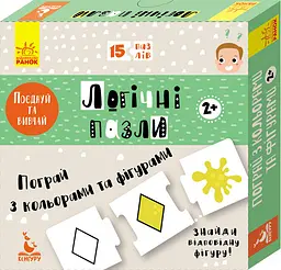 Дитячі логічні пазли "Пограй з кольорами і фігурами" 889003 укр. мовою