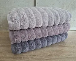 Набір турецьких махрових рушників Cestepe MicroCotton Premium 3 штуки 70x140 Ezgi 2 щільність 600 г/м2 - мініатюра 5