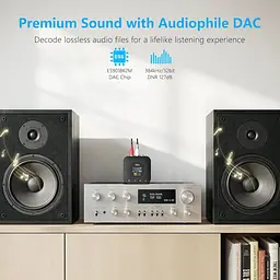 Bluetooth-ресивер 1Mii B06HD+ Hi-Res LDAC Bluetooth 5.3 з DAC та OLED-дисплеєм - мініатюра 5