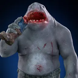 Статуетка DC Comics King Shark Statue Art Scale 1/10 - мініатюра 5