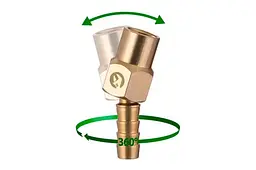 З'єднання пневматичне шарнірне Intertool Storm внутрішнє різьблення 1/4" на шланг 10 мм - мініатюра 3