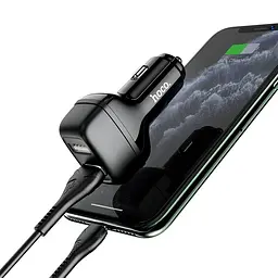 АЗП Hoco Z36 Leader 2.4A (2USB-A) + кабель USB to MicroUSB Чорний - мініатюра 5