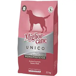 Сухий корм для собак Morando Migliorcane Unico свинина 2.5 кг