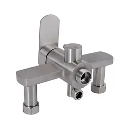 Змішувач для ванни Lidz Luna 005 (з душовим гарнітуром) (k35) LDLUN005NKS46093 Nickel - мініатюра 4
