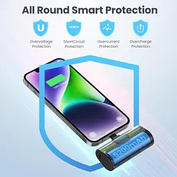 Мініпортативний зарядний пристрій Power Bank для iPhone, оновлений акумулятор для швидкого заряджання 5200 мА·год 20 Вт PD - мініатюра 4