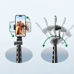 Штатив для селфі Ugreen bluetooth Remote Control 1.8 m чорний (LP680) 15609 - мініатюра 2