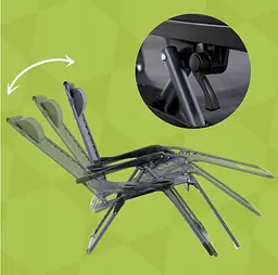 Розкладне крісло шезлонг Leobro Zero Gravity Brown (LB-ZGC-F1-BRN) - мініатюра 5