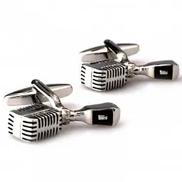 Запонки Ретро Мікрофон Handmade acs0005836
