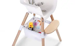 Кошик для речей до стільця для годування Childhome Evolu білий (CHEVOBAS) - мініатюра 6