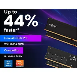 Модуль пам'яті DDR5 Crucial Pro 48GB 5600MHz (CP48G56C46U5) [147407] - мініатюра 3