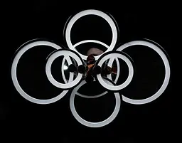 Стельова LED люстра з димерним пультом і підсвічуванням Splendid-Ray 30-3973-10 - мініатюра 4