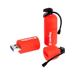 USB флеш накопичувач ColorWay Fire 64 GB USB 3.0 Red (CW-USBFE64) - мініатюра 3