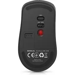 Комп'ютерна мишка Real-El RM-317W Wireless Black (EL123200052) - мініатюра 8