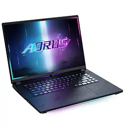 Ноутбук GIGABYTE 16 AORUS MASTER BZH QHD OLED 240Гц/Intel ARL HX Ultra9/32GB/2TB SSD/NVIDIA RTX 5090 24GB/W11P/Black (AORUS_16BZHC6UAE65SP) - мініатюра 3
