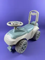 Толокар музичний "Автошка" Eco Green Doloni 0142/01eco зелений, з ручкою для батьків, для дітей від 1 року