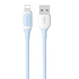 Кабель Lightning USAMS USB to Lightning 1m Голубий (6958444903286)