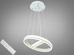 Люстра підвісна світлодіодна каблучка з пультом Diasha MD55040-2B-400+200WH dimmer