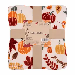 Плед Ardesto Autumn Flannel 160х200 см осінь білий (ART0146PB)