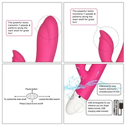 Вібратор-кролик Lovetoy Dreamer II 21.5х3.5 см рожевий - мініатюра 8