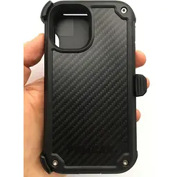 Протиударний чохол з кліпсою Pelican Shield Kevlar для iPhone 12 Mini Black аналог OtterBox Defender - мініатюра 4