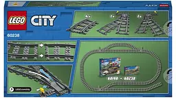 Конструктор LEGO City Стрілочний перевід 8 деталей (60238) - мініатюра 2