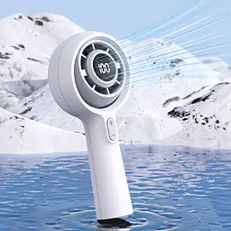 Портативний вентилятор з PowerBank Portable Handheld Fan (GXF06) - мініатюра 2