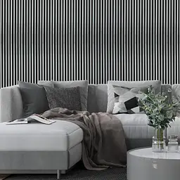 Рейка декоративна Sticker Wall PS 2900х115х12мм Чорний із сріблом SW-00002133 - мініатюра 7