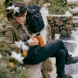 Термос Fiskars On-the-go 0.5 л помаранчевий (1078698) - мініатюра 2