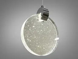 Стельова люстра LED Diasha 3008/1HR, 3W, хром, регульована висота, для коридору, вітальні, спальні