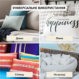 Подушка Idei Nordic Classic антиалергенна 60 x 40 см біла (8000034680) - мініатюра 7