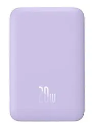 Бездротовий портативний акумулятор - зарядний Baseus Magnetic Mini 20 W 10000 mAh (PPCX110205) фіолетовий - мініатюра 3