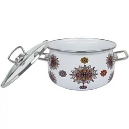 Каструля емальована Idea Home Indian 2.1 л 16 см (6832784) - мініатюра 2