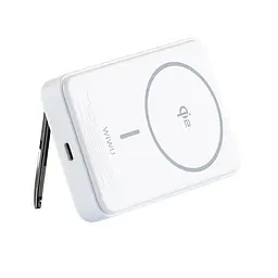 Портативний ЗП Power Bank WIWU Wi-P031 Magnetic з БЗП 30W 10000 mAh White - мініатюра 7