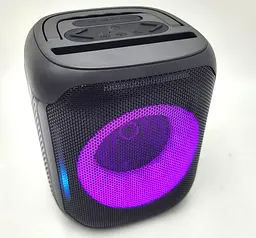 Колонка акумуляторна портативна 10W акустична система із сабвуфером 3D звук LED RGB підсвічування USB/BT 16см Partybox 10463 - мініатюра 2