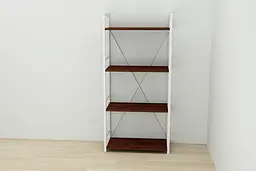Етажерка 4/60 Ferrum-decor Серії Коннект 120x60x28 білий ДСП Венге 16мм (FRD-105526) - мініатюра 4