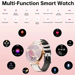 Смарт-годинник Oukitel BT-30 IP68 AMOLED Gold White-Pink - мініатюра 4